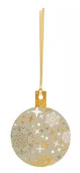 Бирки для украшения подарков "Новогодний шар", 4шт