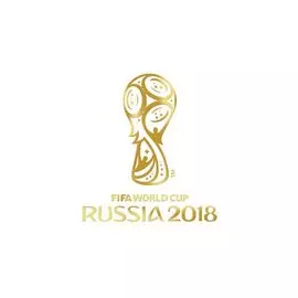 Бизнес-блокнот 80л. А6 Серия ЧМ по Футболу 2018 Золотая эмблема клетка, тв.переплет