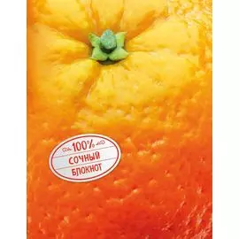 Блокнот. Апельсин (на металлизированной пленке)