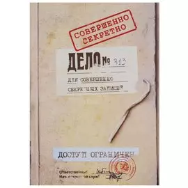 Блокнот Для совершенно секретных записей (крафт)