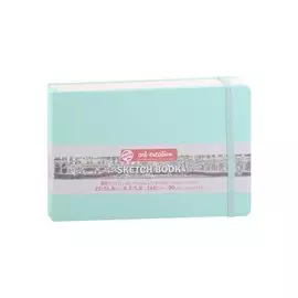 Блокнот для зарисовок 21*15см 80л "Art Creation" 140г/м2, 7БЦ, Мятный пейзаж, Fabriano