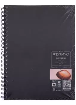 Блокнот для зарисовок 21*29,7см 60л "Drawingbook" спираль, 160г/м2, Fabriano