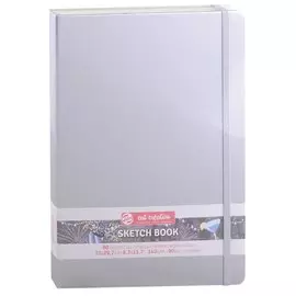 Блокнот для зарисовок 21*30см 80л "Art Creation" 140г/м2, 7БЦ, Блестящее серебро (цвет металлик), Fabriano