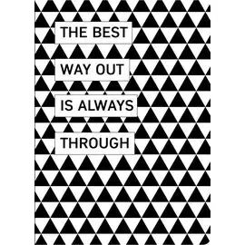 Блокнот. Геометрия. The best way out (формат А4, мягкая обложка, круглые углы, блок в точку)