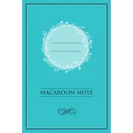 Блокнот с цветными страницами (мята, мягкая обложка, линовка, на скобе)