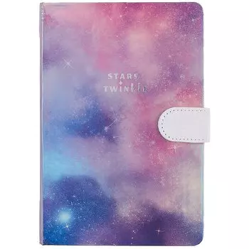 Блокнот с магнитной застежкой "Космос. Stars twinkle", 224 страницы