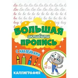 Большая активити пропись. Каллиграфия. С наклейками