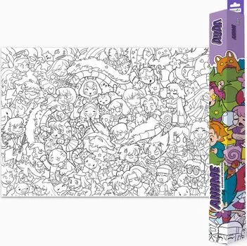 Большая раскраска. Дудл."Аниме"