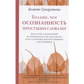 Больше, чем осознанность простыми словами. Простой и понятный путеводитель по джханам, или глубоким медитативным состояниям