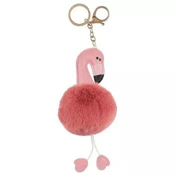 Брелок-помпон Фламинго с ножками (7см) (иск.мех) (12-04320-16)