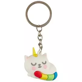 Брелок Котик-единорог Dreams & Kisses (ПВХ) (3,5 см) (12-Benjia-DK-256)