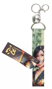 Брелок-лента Аниме Девушка-ниндзя (текстиль) (12-15521-SH3)