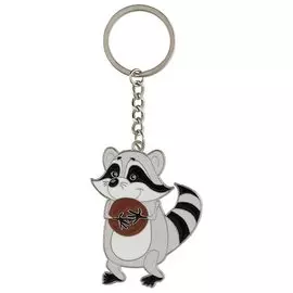 Брелок My lucky charm Енот с печеньками (металл) (12-7150-Z1801)