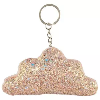 Брелок с блестками Облако (текстиль)