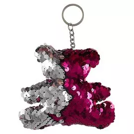 Брелок с пайетками Медвежонок (текстиль)