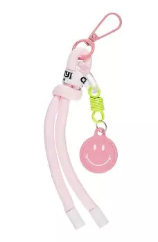Брелок с подвеской Yoi, Smile, розовый 18 см