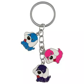 Брелок "Собачки цветные"