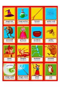 Герои сказок.Memory.Английскте слова. Обучающая игра в картинках для детей от 7 лет