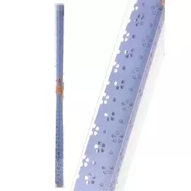 Бумага упаковочная 50*250 голубая с вырубн.узором, инд.уп.