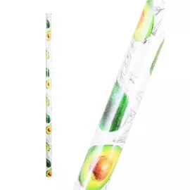 Бумага упаковочная 672мм*990мм "Авокадо" суперглад. инд.уп.