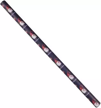 Бумага упаковочная 70*100см "Гномики с фонариками на синем" НГ,инд.уп.