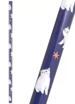 Бумага упаковочная 70*100см "Котики"