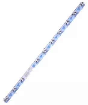 Бумага упаковочная 70*100см "PandaGift_Blue" глянц., инд.уп.