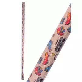 Бумага упаковочная 70*100см "Гламурный рок" суперглад., инд.уп., ассорт