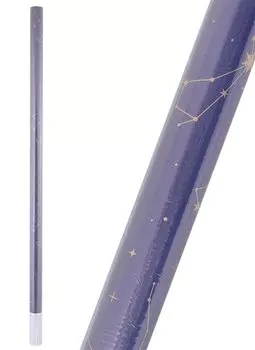 Бумага упаковочная 70*100см "Golden constellations" глянц., инд.уп.