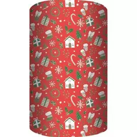 Бумага упаковочная 70*100см "Happy New Year" супергладкая, инд.уп.