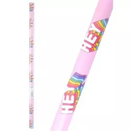 Бумага упаковочная 70*100см "Hey" глянц., инд.уп.