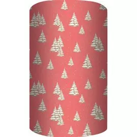 Бумага упаковочная 70*100см "Ёлки" супергладкая, инд.уп.