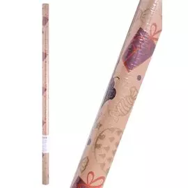 Бумага упаковочная 70*100см "Съедобные подарки" крафт., инд.уп.