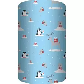 Бумага упаковочная 70*100см "С Новым Годом" супергладкая, инд.уп.