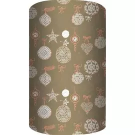 Бумага упаковочная 70*100см "Снежинки" супергладкая, инд.уп.