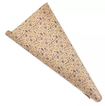 Бумага упаковочная 70*100см "С праздником!" крафт, инд.уп.