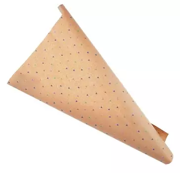 Бумага упаковочная 70*100см "Сердечки" крафт, инд.уп.