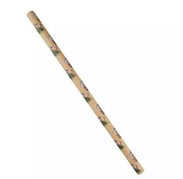 Бумага упаковочная 70*100см "Снеговик" крафт, НГ,инд.уп.