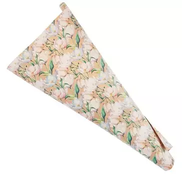 Бумага упаковочная 70*100см "Тюльпаны" крафт, инд.уп.