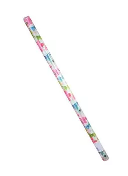 Бумага упаковочная 70*150см "Цветы " суперглад., инд.уп., ассорти