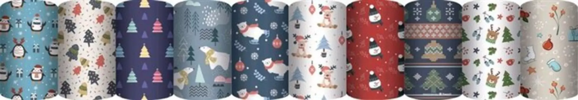 Бумага упаковочная "Новогодние зверушки", 70*100см