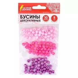 Бусины декоративные Шарики (8 мм) (30 г) (3+) (661235) (упаковка) (Остров сокровищ)