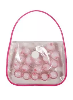 Бусины в сумочке с леской, 14 мм, розовый (11-08431-7)