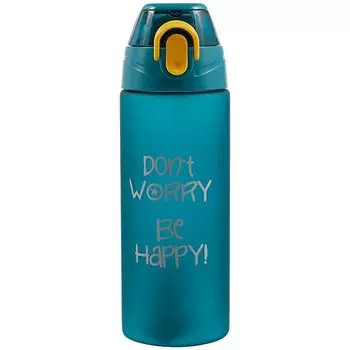 Бутылка Don t worry be happy (пластик) (600мл)