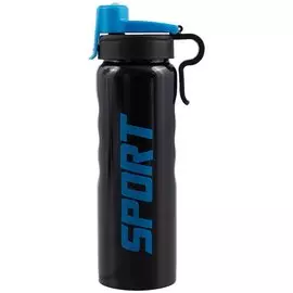 Бутылка неон Sport (черная) (металл) (750мл) (12-16107-S302-C20)