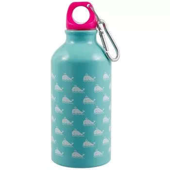 Бутылка с карабином Киты (металл) (400мл) (12-16107-A400-A1)