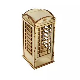 Чайный домик Телефонная будка (152132-S) (дерево) (упаковка)