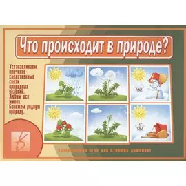 Что происходит в природе? Развивающая игра для старших дошколят
