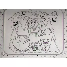 Чудесный чемоданчик. Раскраска. Маленькая волшебница