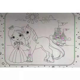 Чудесный чемоданчик. Раскраска. Принцесса